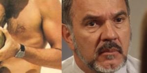 Galã da Globo, Humberto Martins, tem foto de quando era novinho, divulgada e corpão com volume na sunga choca (Foto: Reprodução)