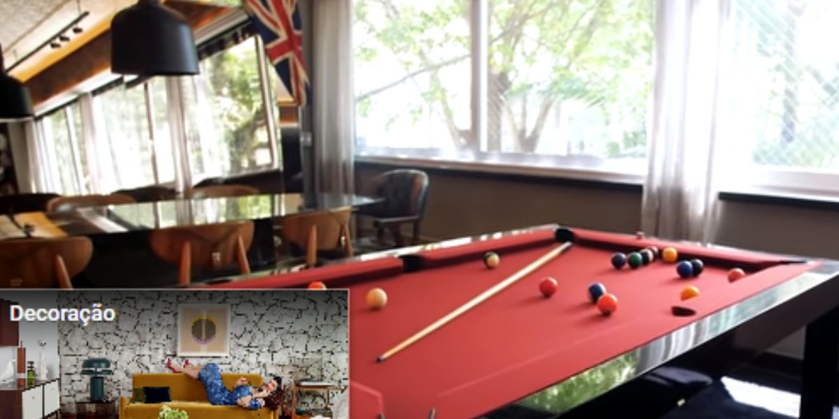 Bruno Gagliasso e Gio Ewbank abrem portas de casa absurda com decoração de Nova York e mesa de sinuca; fotos (Youtube)