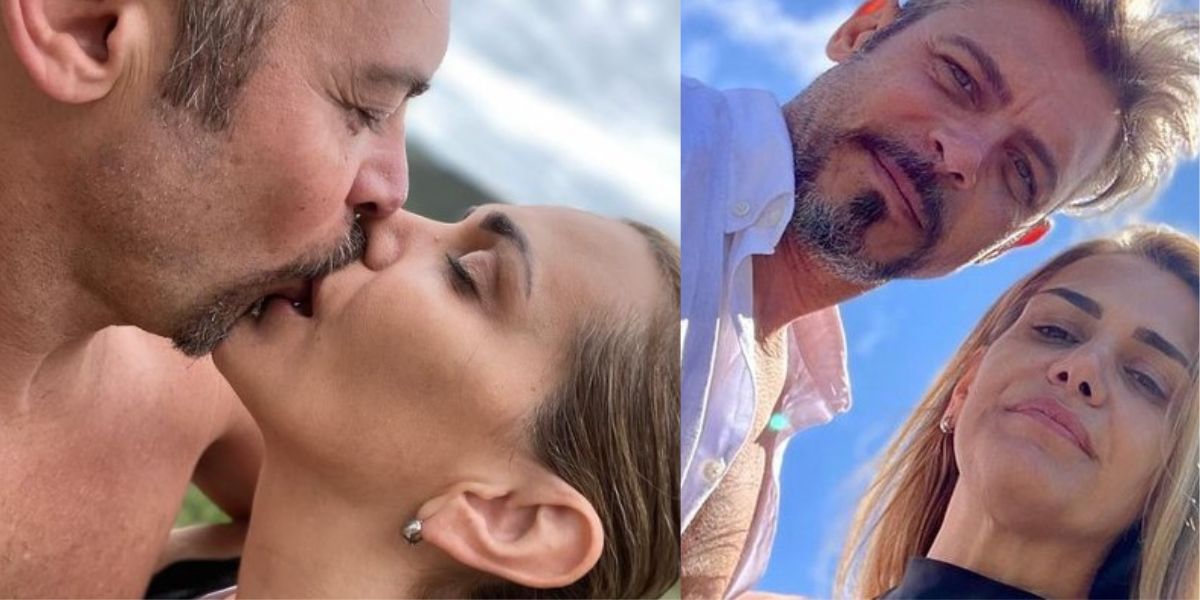 Luigi Baricelli dá beijão no seu amor e compartilha clique íntimo e ousado - Foro Reprodução Instagram