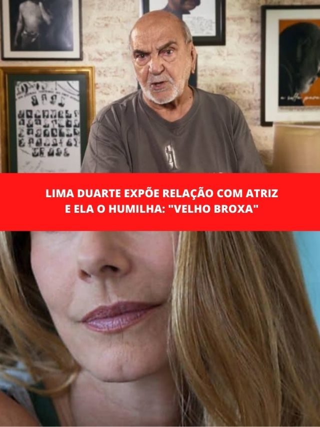 Lima Duarte expõe relação com atriz e ela o humilha: “Velho broxa”