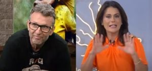 Neto e Adriana Araújo falaram sobre a participação de Jair Bolsonaro no debate da Band- Foto: Montagem/TV Foco