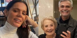 Mocita Fagundes, Glória Menezes e Tarcísio Filho (Foto: Reprodução)