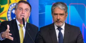 Bolsonaro aceita encarar William Bonner (Reprodução: Montagem TV Foco)