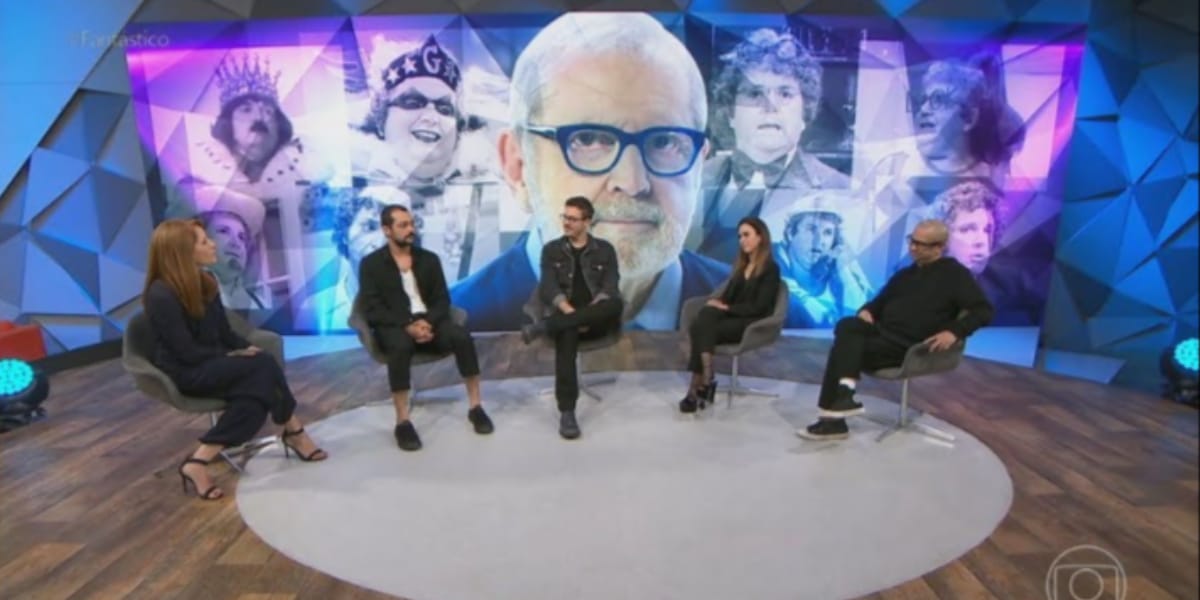 Fantástico homenageia Jô Soares em roda com humoristas (Reprodução: Globo)