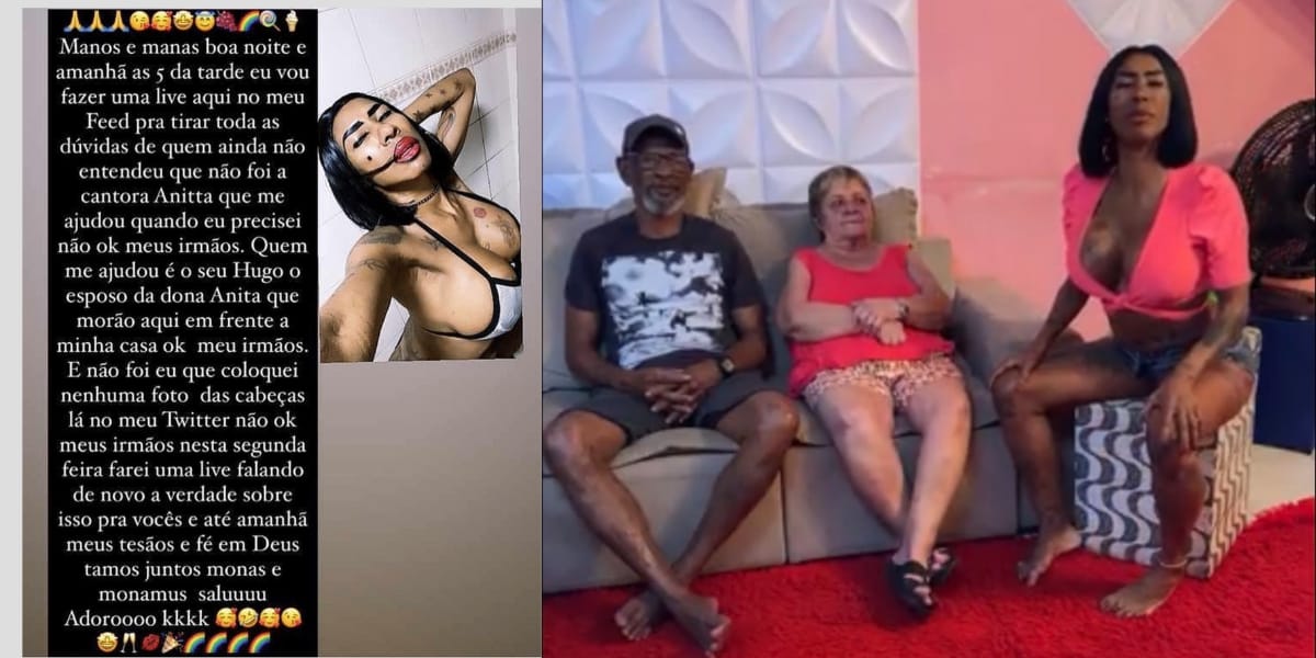 Inês Brasil solta o verbo contra Anitta em live (Reprodução: Instagram)