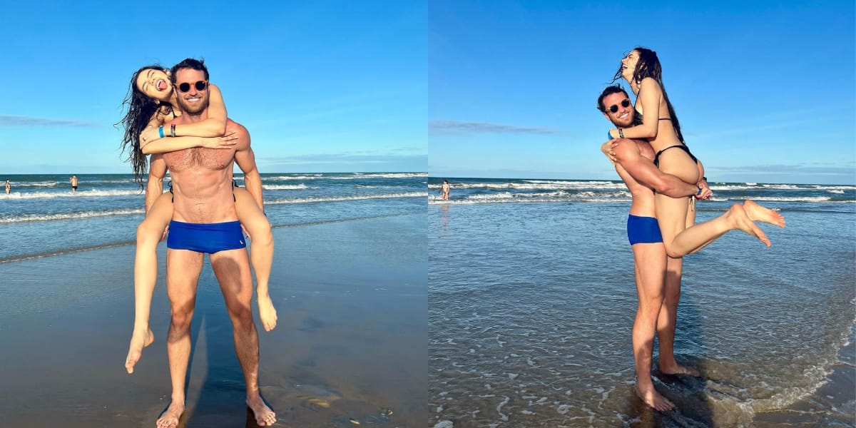 Lucas Bissoli e Eslô vivem relacionamento fora do BBB (Foto: Instagram)