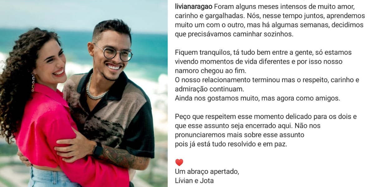 Lívian Aragão nuncia término de namoro com João Victor (Foto: Instagram)