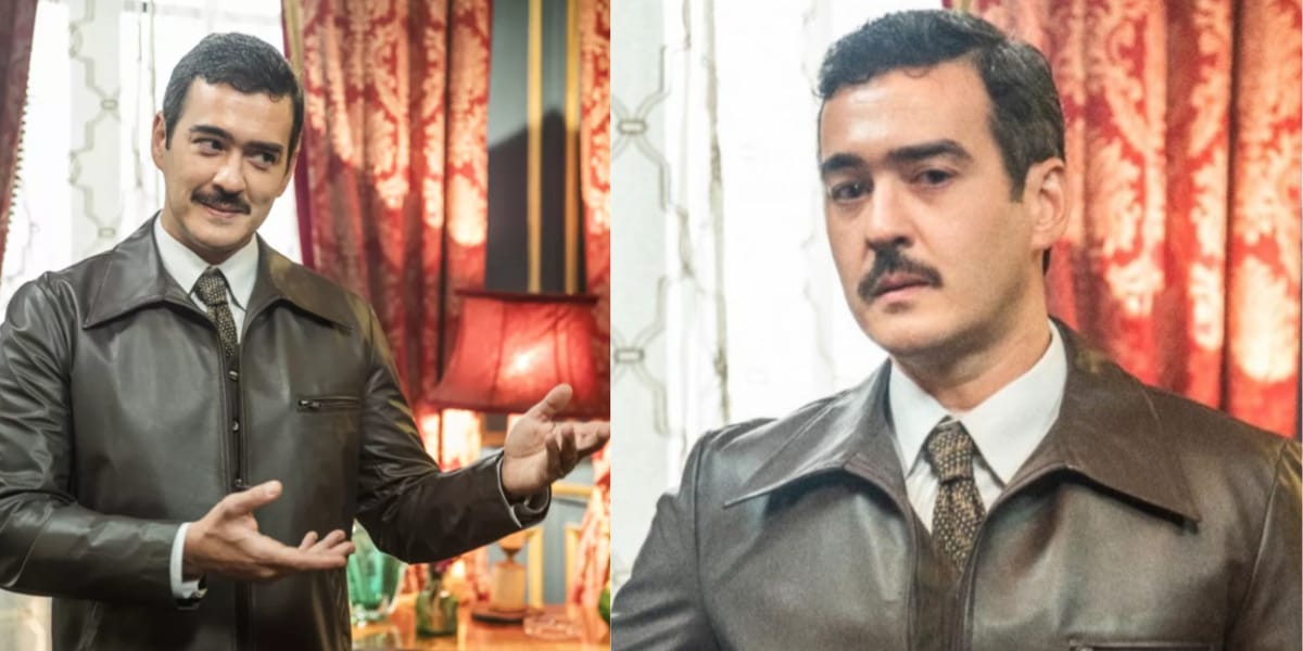 Marcos Veras atuando em 'Além da Ilusão', novela da Globo (Reprodução: Globo)