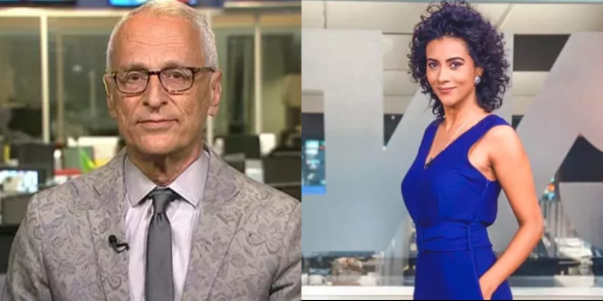 Jorge Pontual fala frase preconceituosa, e não foi corrigido por Aline Midlej (Reprodução: Montagem TV Foco)