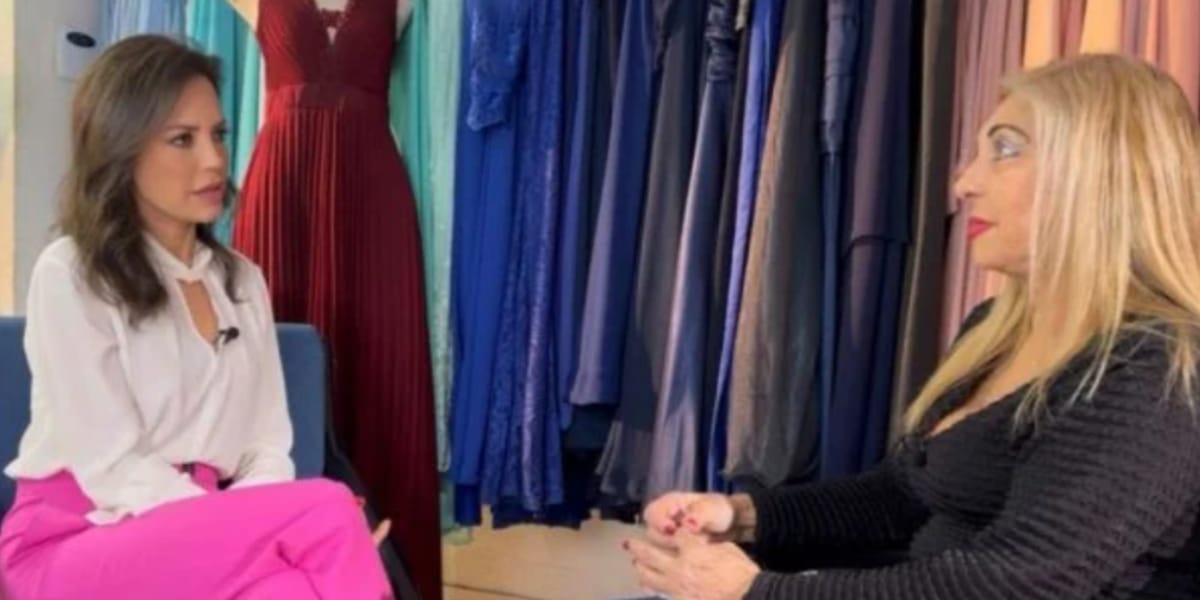 Mara Lúcia entrevistada por Fabiana Oliveira, da Record (Reprodução: Record)