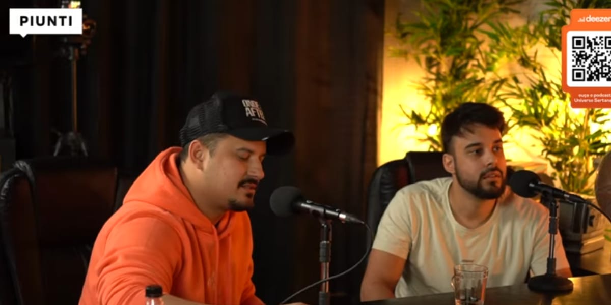 A dupla Clayton e Romário foram os convidados de André Piunti (Reprodução: YouTube)
