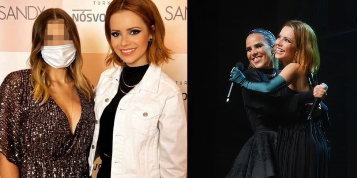 Sandy com fã, e com Wanessa Camargo (Reprodução: Montagem TV Foco)