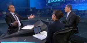 Bolsonaro durante entrevista em 2018 (Reprodução: Globo)