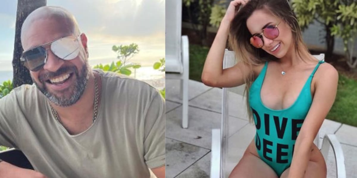 Adriano Imperador tenta reconciliação com Victoria Moreira (Reprodução: Montagem TV Foco)  