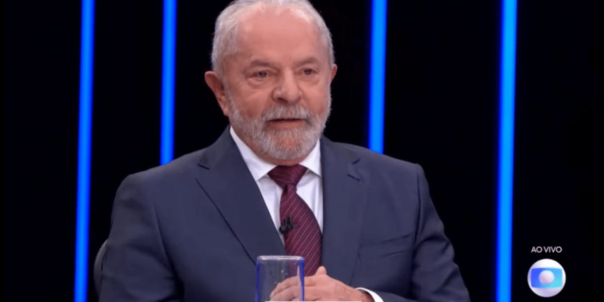Lula durante entrevista no Jornal Nacional (Reprodução: Globo) Lula durante entrevista no Jornal Nacional (Reprodução: Globo)