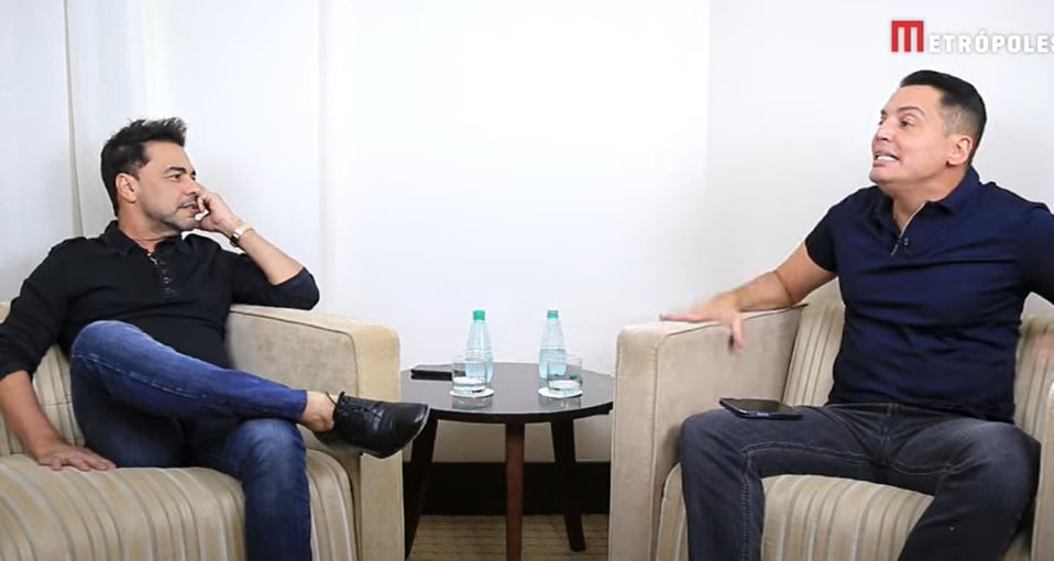 Zezé Di Camargo foi entrevistado por Léo Dias