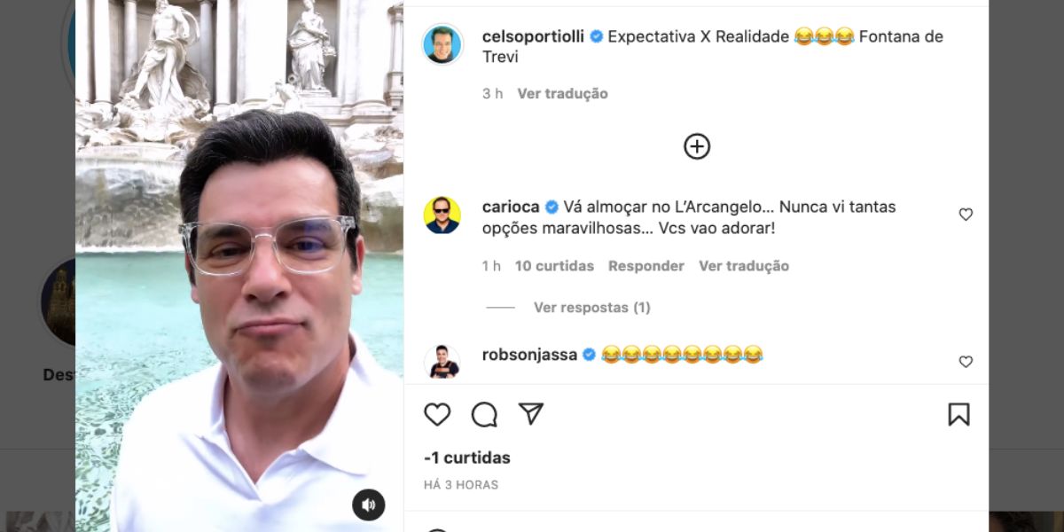Celso Portiolli (Reprodução) Celso Portiolli (Reprodução)