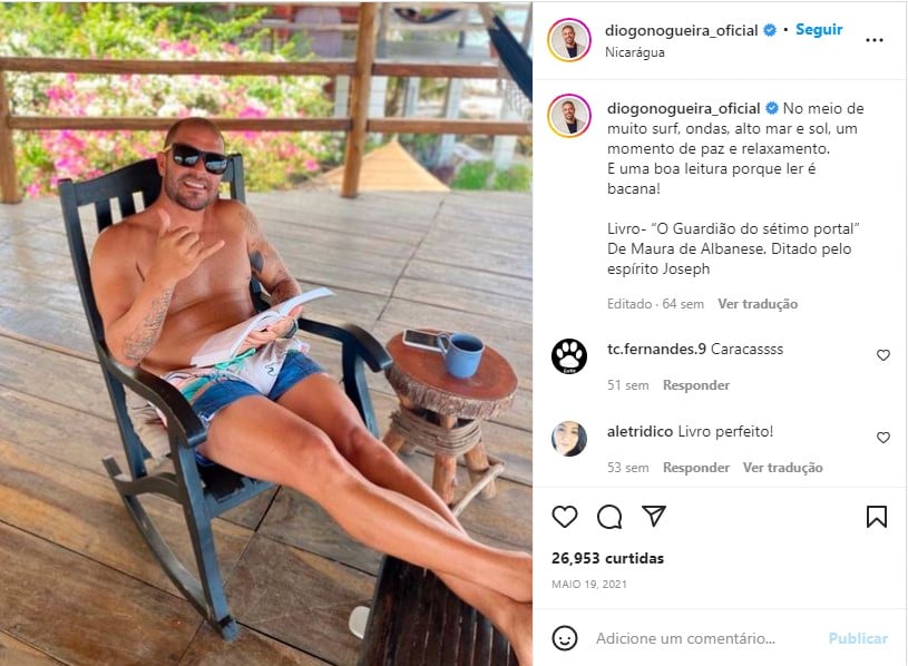 Diogo Nogueira rouba à cena com fotão mostrando o volume - Foto: Reprodução