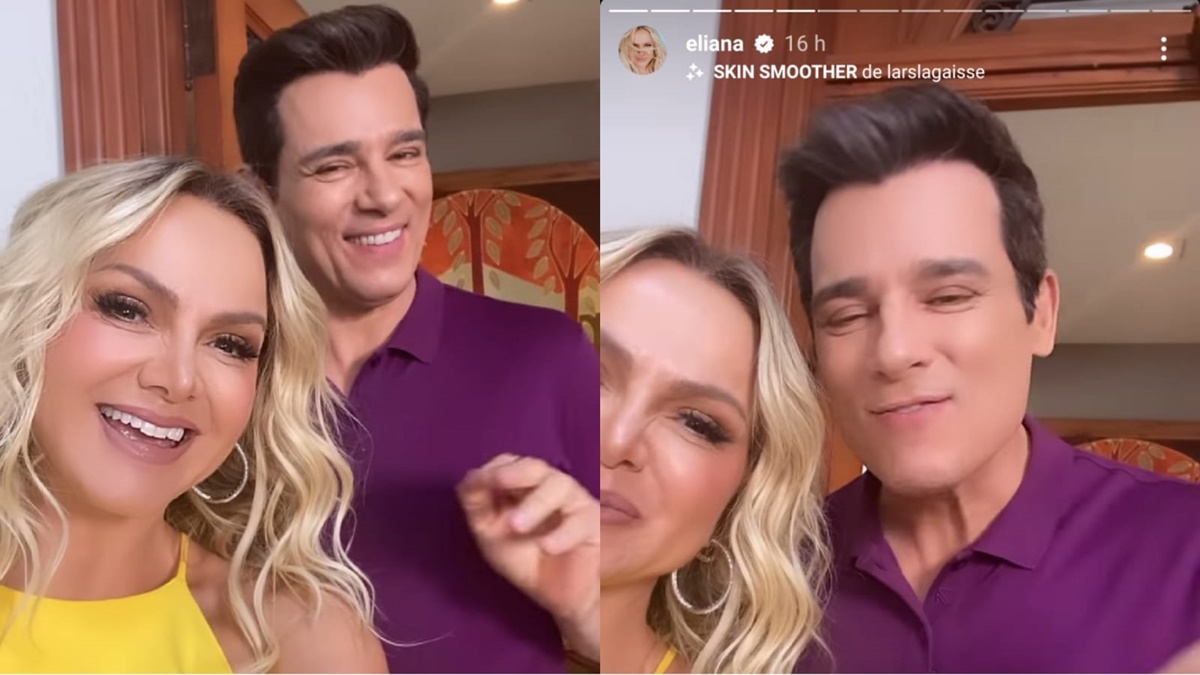 Eliana revela amor pelo colega Celso Portiolli e comemora campanha juntos