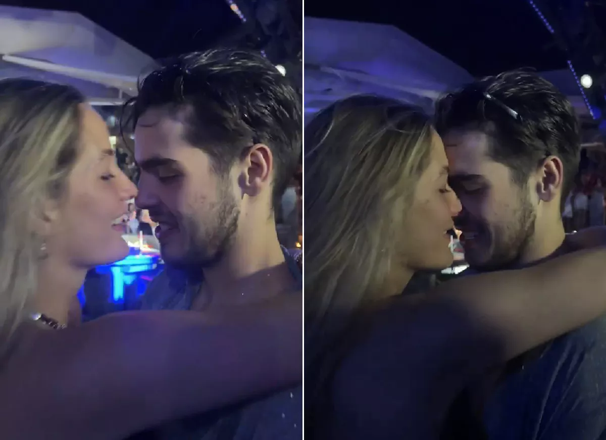 João Guilherme em foto com a namorada (Imagem: Reprodução)