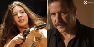 Juma vai fazer Tenório se borrar de medo em Pantanal (Foto: Reprodução/Globo/Colagem/Thais Teles)
