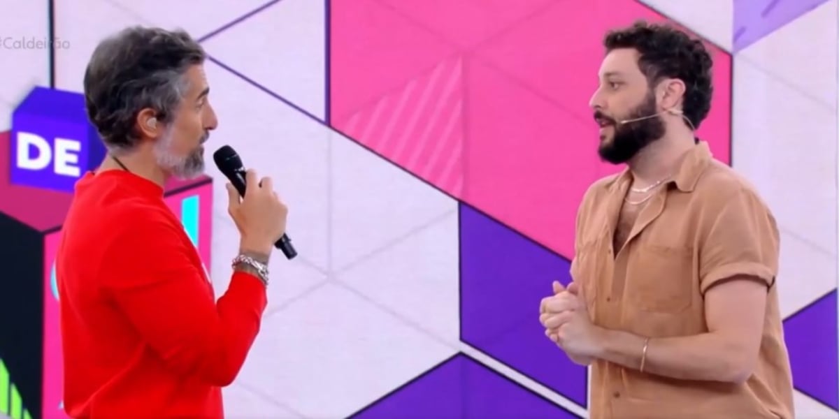 Pedroca MonteirO fala do marido no Caldeirão (Foto: Reprodução)