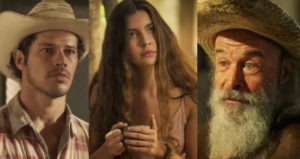 Pantanal - Velho do Rio (Osmar Prado) faz revelação bombástica de Tadeu (José Loreto) e deixa Juma (Alanis Guillen) em choque: "Escapou" (Foto: Reprodução / Globo)