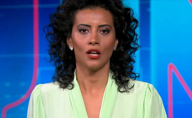 Aline Midlej comandou o Jornal Nacional