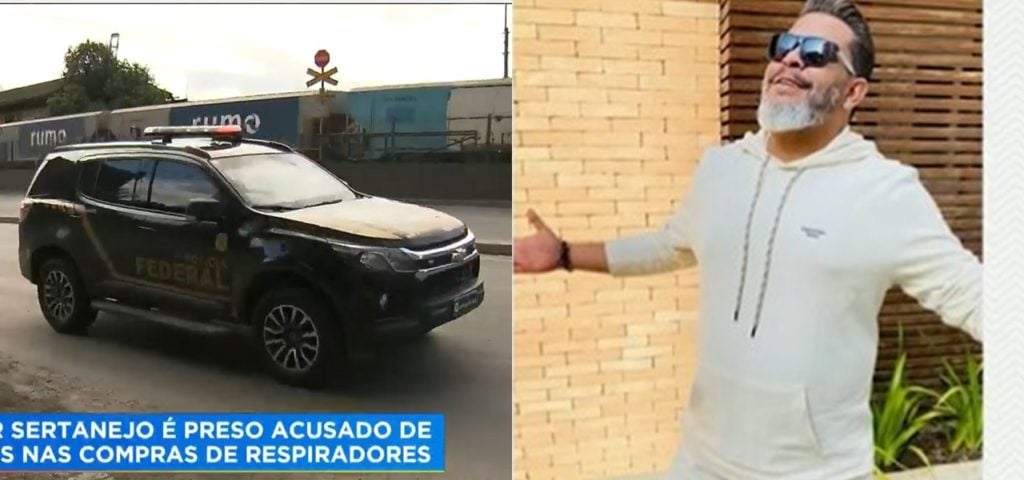 Cantor sertanejo teve a prisão noticiada no Hoje Em Dia, por César Filho (Reprodução)
