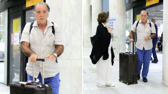 Tony Ramos surge em cliques ao lado da esposa em momento raro - Foto: - AgNews