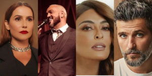 Deborah Secco, Belo, Juliana Paes Leme e Bruno Gagliasso (Imagem: Montagem/TV Foco)