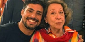 Cauã Reymond e Fernanda Montenegro (Foto: Reprodução)