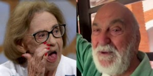 Laura Cardoso recebeu homenagem de Lima Duarte (Foto: Reprodução/TV Globo)
