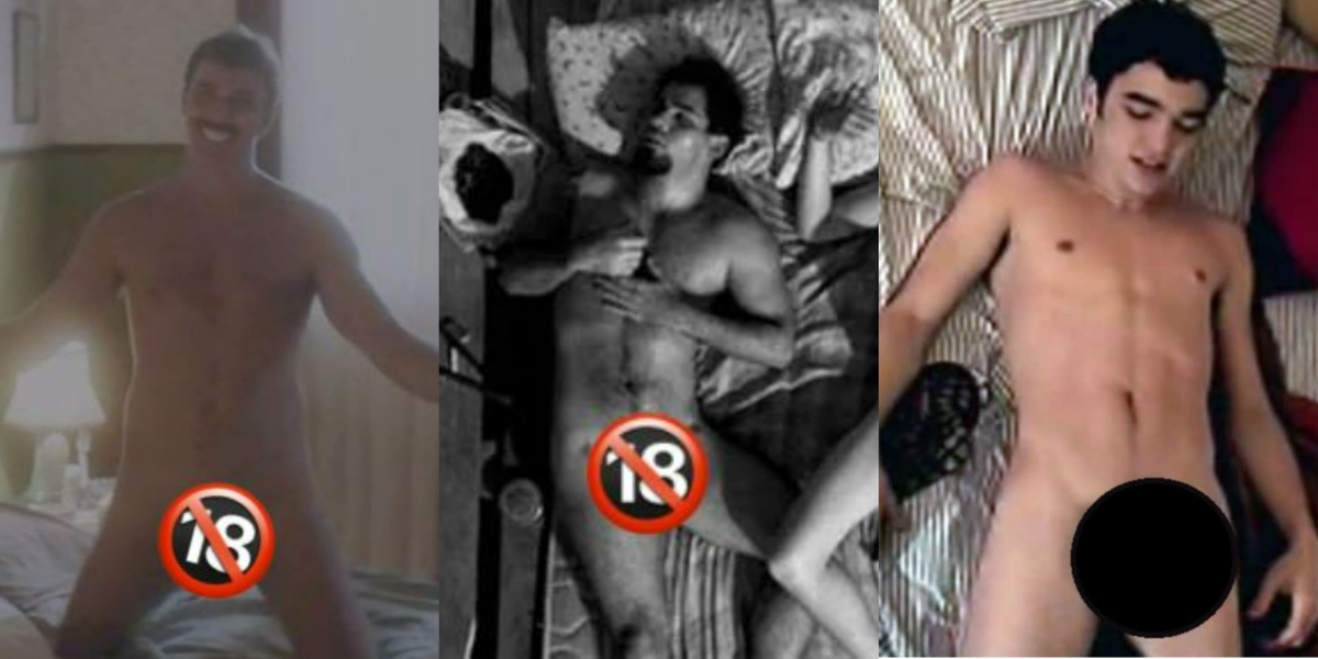 Marcelo Faria, Juliano Cazarré e Caio Blat pelados em filmes nacionais (Foto: Reprodução)