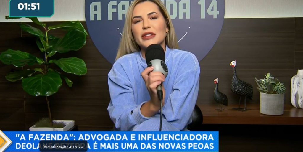 Deolane Bezerra estará em a Fazenda 14