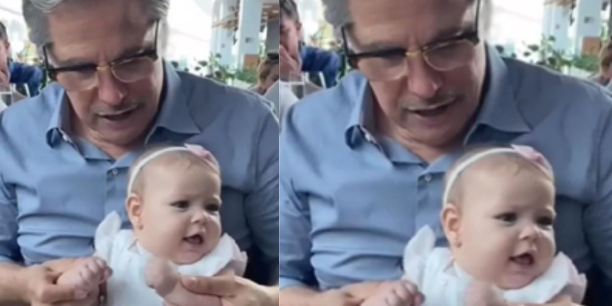 Edson Celulari encanta fãs ao dançar com filha de 6 meses