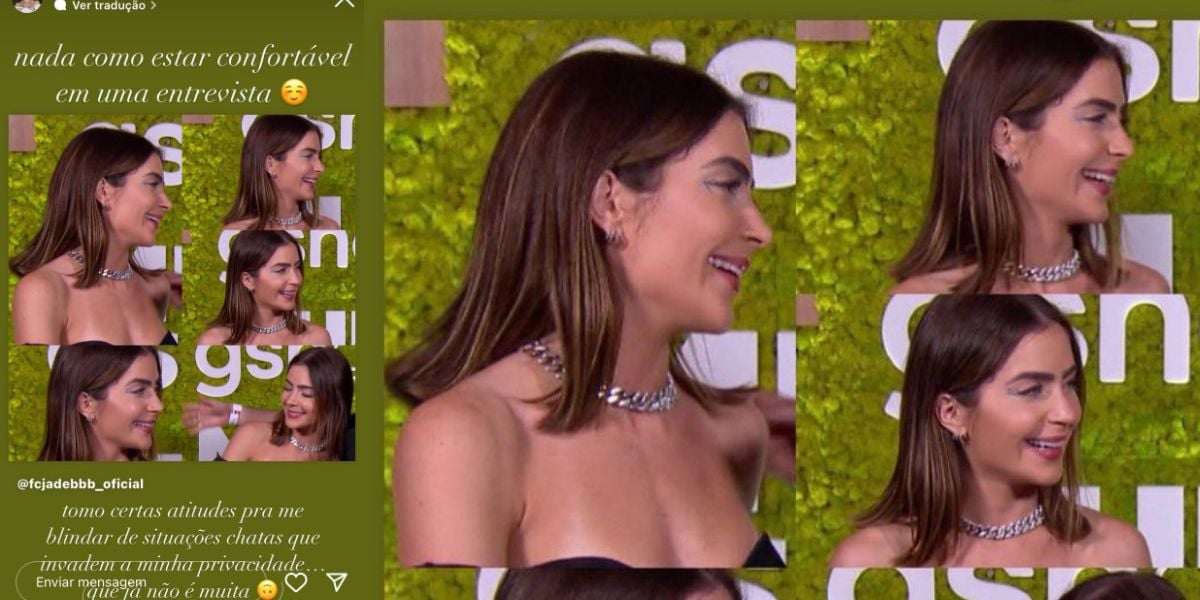 Jade Picon mostrar ter ficado bem à vontade em uma entrevista recente