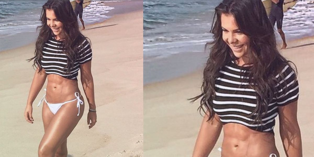 De biquíni, Fernanda Souza mostra boa forma em fotos; Veja