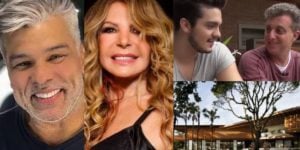 Maurício Mattar,  Elba Ramalho, Luan Santana e Luciano Huck (Reprodução)