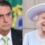 Jair Bolsonaro e Rainha Elizabeth II (Reprodução)