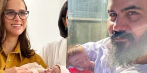 Esposa de Juliano Cazarré revela resultado da terceira cirurgia da filha neném: 