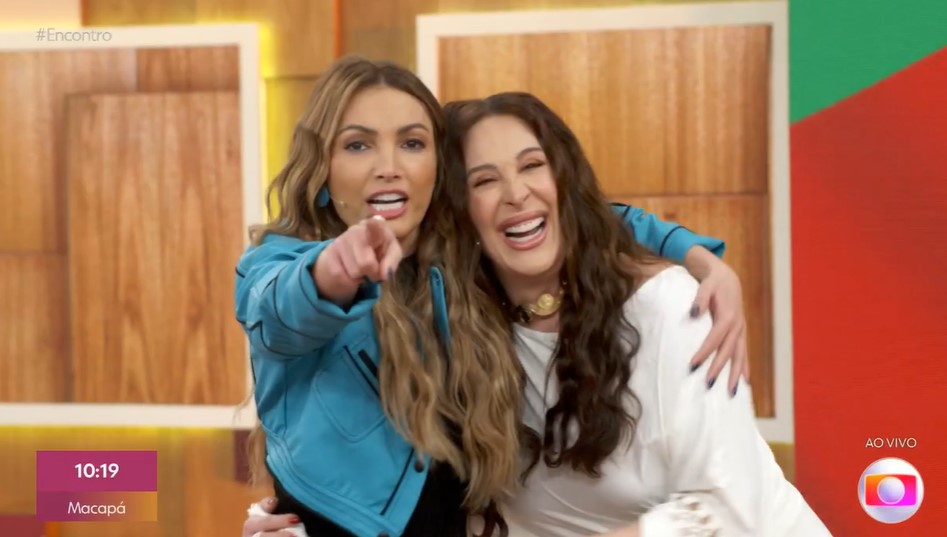 Patrícia Poeta e Claudia Raia