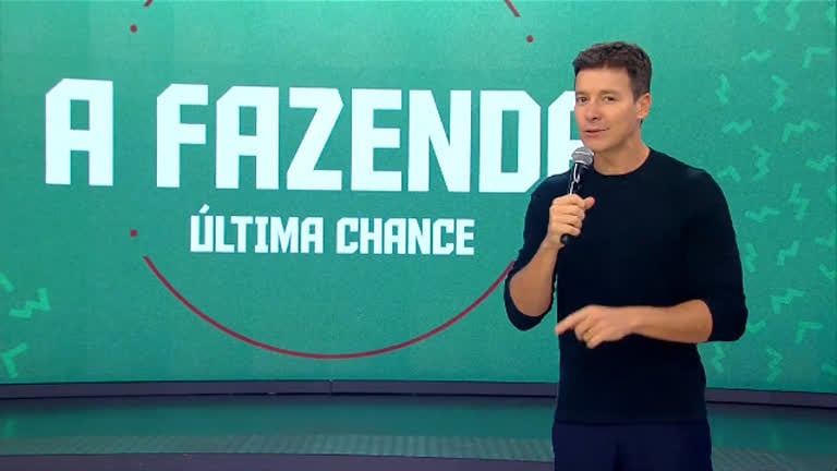 Rodrigo Faro comanda o quadro 'Última Chance' com os eliminados de A Fazenda