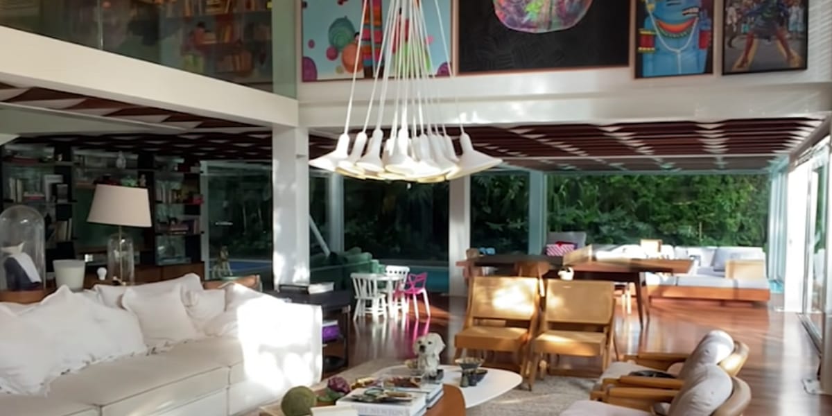 Parte interior da mansão de Bruno Gagliasso e Giovanna Ewbank (Reprodução: Instagram)