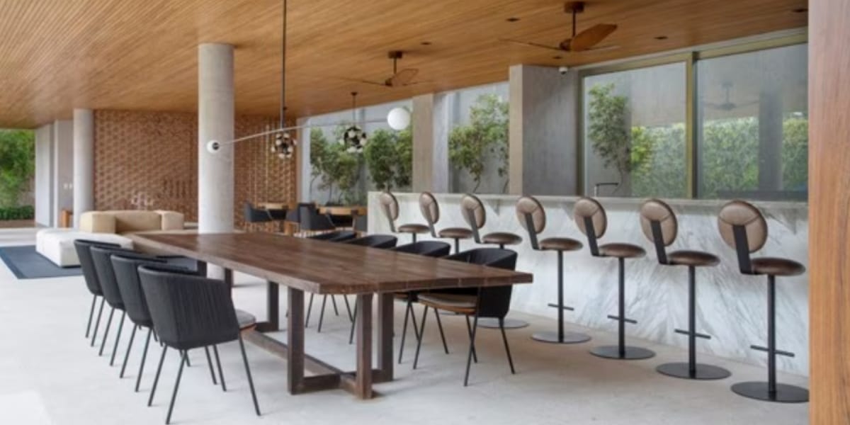 Área da churrasqueira (Foto: MCA Studio)