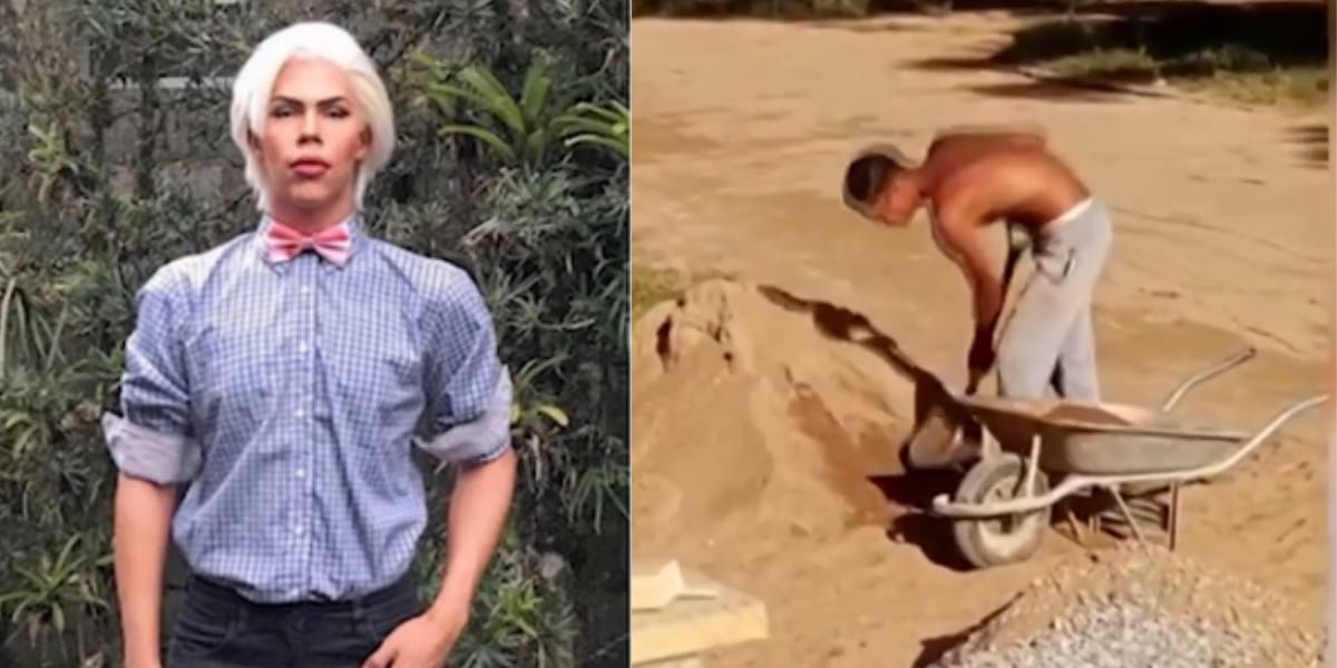 Ken Humano vira assistente de pedreiro para ajudar a pagar o aluguel (Reprodução: G1)