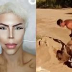 'Ken Humano' desiste de ser boneca e se torna ajudante de pedreiro (Reprodução: Montagem TV Foco)