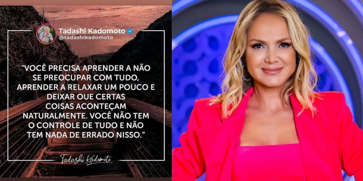 Eliana manda recado para seus seguidores em suas redes sociais (Reprodução: Montagem TV Foco)