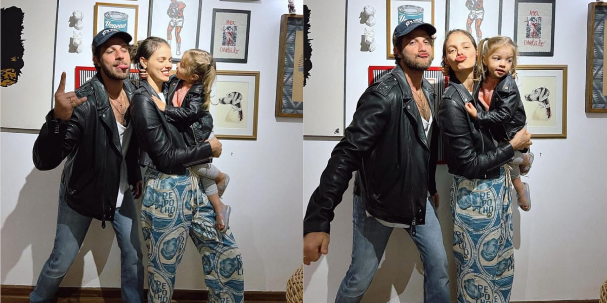 Chay Suede, Laura Neiva e Maria (Reprodução: Instagram)