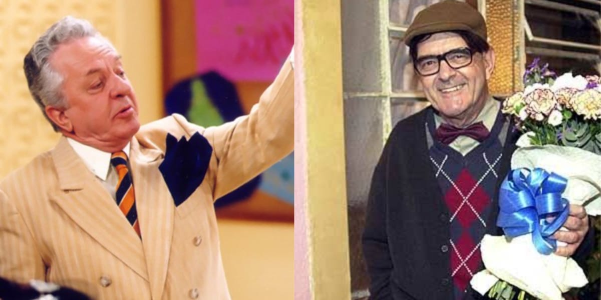 Rogério Cardoso e Francisco Milani na Grande Família (Reprodução: Montagem TV Foco)